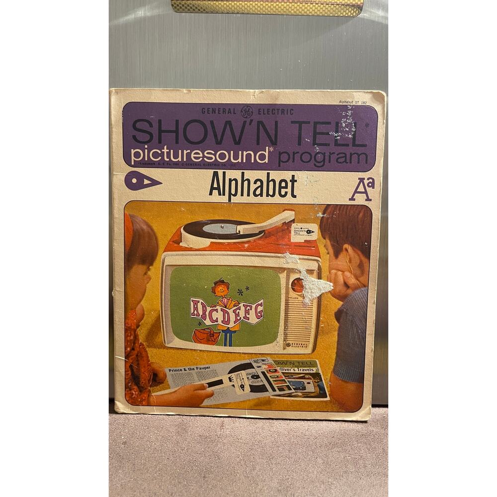 Alphabets Show 'N Tell Vintage Record Picturesound Program As Is As Shown